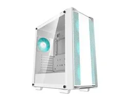 DeepCool Számítógépház - CC560 WHITE V2 (fehér, ablakos, 4x12cm venti, Mini-ITX / Micro-ATX / ATX, 1xUSB3.0, 1xUSB2.0)