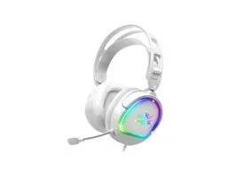 Spirit of Gamer Fejhallgató - PRO-H6 RGB White (MultiPlatform, mikrofon, 3.5mm jack, hangerőszabályzó, 2m kábel, fehér)