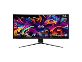 MSI Monitor GAMING MAG 341CQP QD-OLED Ívelt 34&quot; UWQHD 3440x1440, 1800R, 0,03ms, 175Hz, 2x HDMI, DP, USB-C, Black