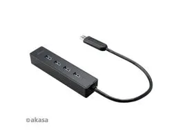 USB Akasa Connect 4XS - 4 portos USB-elosztó - AK-HB-08BK