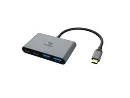 USB Akasa Type-C 4-In-1 USB-elosztó - 10Gbps, 100W PD - AK-CBCA31-18BK