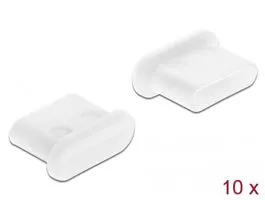 Delock Porvédő USB Type-C  kimenethez fogantyú nélkül 10 darab fehér (64095)