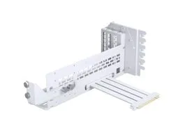 Számítógépház kiegészítő függőleges GPU-konzol + PCIe 4.0 x 16 kiemelő kábel, DRGB, 220mm, fehér (PH PGPUKT4.0_DWT01)