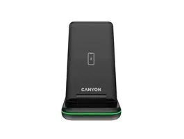 Canyon WS-304 3-in-1 15W univerzális vezeték nélküli töltő adapter fekete (Qi)