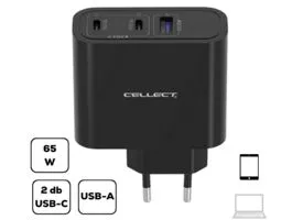 Cellect MTCB-PD65W-BK 65W fekete hálózati gyorstöltő adapter