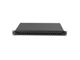 NET Lanberg 19&quot; optikai patch panel 24xSC szimplex/24xLC duplex fekete