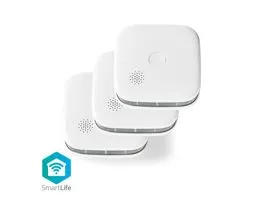 NEDIS SmartLife füstérzékelő Wi-Fi Elemes Áramellátás Érzékelő élettartama: 10 év EN 14604 Max. akku élettartam: 24 Hóna