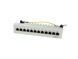 Logilink Cat.6 Patch Panel 12 port árnyékolt, asztali, világosszürke (NP0017A)