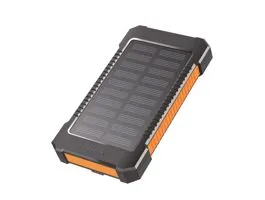 Logilink Mobile Power Bank, LiPo, 6.000 mAh, napelemes, zseblámpával, fekete (PA0290)