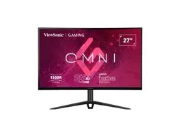 ViewSonic Monitor 27&quot; - VX2718-2KPC-MHDJ (VA, 2K, 165Hz, 1ms, 250cd/m2, 2xHDMI, DP, VESA, SPK, ívelt, mag.ál)