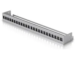 Ubiquiti 19&quot; 1U moduláris ezüst színű üres patch panel