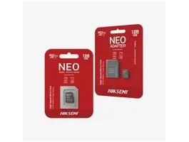 Hikvision HIKSEMI MicroSD kártya - NEO 128GB microSDXC, Class 10 and UHS-I, 3D NAND + Adapter