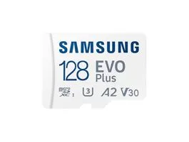 Samsung MicroSD kártya - 128GB MB-MC128SA/EU (EVO PLUS, microSDXC, UHS-I, R160, adapter, 128GB)