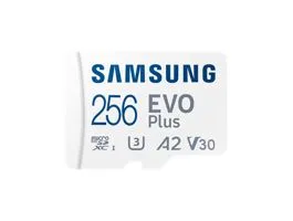 Samsung MicroSD kártya - 256GB MB-MC256SA/EU (EVO PLUS, microSDXC, UHS-I, R160, adapter, 256GB)