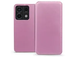 Dual Pocket Flip bőrtok - Xiaomi Redmi Note 13 Pro 5G/Poco X6 5G - rózsaszín