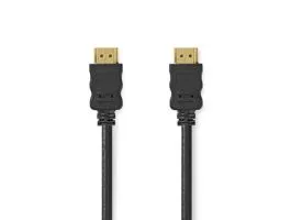 NEDIS Nagy Sebességű HDMI  kábel Ethernet HDMI Csatlakozó HDMI Csatlakozó 4K@30Hz ARC 10.2 Gbps 1.50 m Kerek PVC Fekete