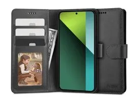 Tech-Protect Wallet flipes bőrtok - Xiaomi Redmi Note 13 Pro 5G/Poco X6 5G -  fekete