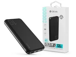 Univerzális hordozható, asztali akkumulátor töltő - Devia Smart Series 22.5W  Full Compatible Power Bank - USB + Type-C