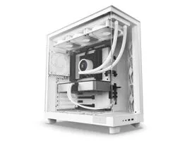 NZXT H6 Flow (2023) fehér (táp nélküli) ablakos ATX ház