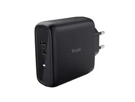 Trust 25380 Maxo 65W 2P USB-C fekete töltő adapter