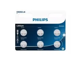 Philips GOMBELEM LÍTIUM 3.0V 6-BLISZTER (20.0 x 3.2) (CR2032P6/01B)