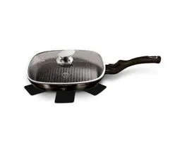 Berlingerhaus GRILL SERPENYŐ FEDŐVEL, 28 CM (BH/6612)