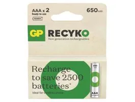 GP ReCyko NiMH Akkumulátor HR03 (AAA) 650mAh 2db