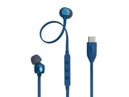 JBL T 310 C BLU vezetékes USB C mikrofonos kék fülhallgató