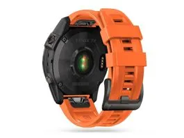 Garmin Fenix 3 / 5X / 3HR / 5X Plus / 6X / 6X Pro / 7X szilikon sport óraszíj - Tech-Protect IconBand - narancs