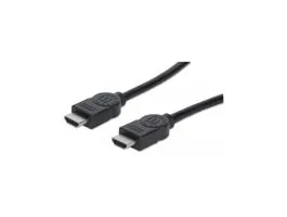 Manhattan Kábel - HDMI to HDMI (Ethernet HEC, ARC, 3D, 4K,  Shielded,  10m, Fekete)