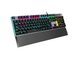 Rampage Billentyűzet - KB-R28 BLADE PLUS (Vezetékes, Mechanikus, Blue switch, magyar LED, N-key, USB)