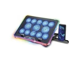 Spirit of Gamer Notebook Hűtőpad 17&quot;-ig - AIRBLADE 1300 RGB (25,8dB, max. 169 m3/h, 10x6cm+3x8cm, RGB LED, 2xUSB2.0)