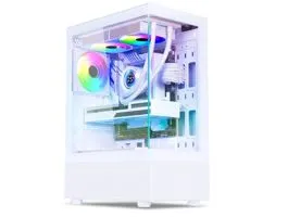 Spirit of Gamer Számítógépház - SPECTRA Arctic (fehér, ablakos, 3x12cm ventilátor, alsó táp,  ATX, 1xUSB3.0, 2xUSB2.0)