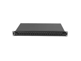 Lanberg 19&quot; optikai patch panel 24xST / 24xFC fekete