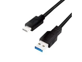 Logilink USB 3.2 Gen1 Type-C kábel, C/M-USB-A/M, fekete, 2 m (CU0170)