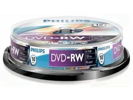 Philips DVD-RW47CBx10 4X újraírható hengeres (PH386290)