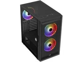 Számítógépház Aerocool Graphite v2 ATX FRGB Fekete Edzett üveg (N.A-11773-CAAC354)