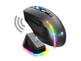 Spirit of Gamer Egér Vezeték nélküli  - ELITE-M50 Black (Optikai, 8000DPI, 1000Hz, 6 programozható gomb, RGB, fekete)