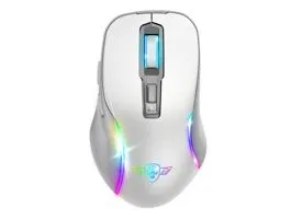 Spirit of Gamer Egér Vezeték nélküli  - ELITE-M50 White (Optikai, 8000DPI, 1000Hz, 6 programozható gomb, RGB, fehér)