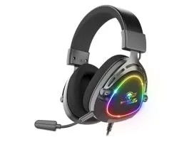 Spirit of Gamer Fejhallgató - ELITE H40 Black (MultiPlatform, RGB, 3.5mm Jack, mikrofon, hangerőszabályzó, nagy-párnás)