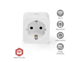 NEDIS SmartLife Intelligens Csatlakozó Zigbee 3.0 IP21 Teljesítmény mérő 3680 W Hybrid (CEE 7/7) 0 - 55 °C Android / IOS