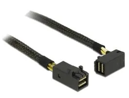 Delock Kábel Mini SAS HD SFF-8643  Mini SAS HD SFF-8643, ívelt, 0,5 m (83621)