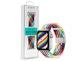 Apple Watch fonott szövet sport szíj - Devia Nylon Woven Deluxe Series Sport4  Watch Loop - 38/40/41 mm - rainbow