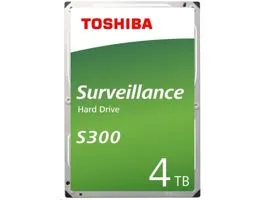 Toshiba Belső HDD 3.5&quot; - S300 Surveillance 4TB (Bulk, Biztonságtechnikai rögzítőkbe, 128MB / 5400RPM)