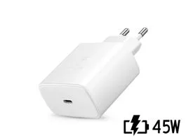 Samsung gyári USB hálózati töltő adapter Type-C bemenettel - 45W - EP-TA845EWE PD.3.0 Super Fast Charging - fehér (ECO c