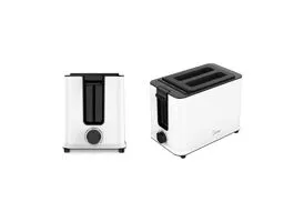 MIDEA MT-RP2L09W kenyérpirító, teljesítmény: 950W, 6 pirítási fokozat, stop/újramelegítés/kiolvasztás, megszakítás 1,4kg