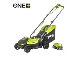 Ryobi 18V One Plus fűnyíró 33 cm vágási szélességgel, 1x 4,0 Ah akkumulátor, töltő - RLM18X33B-40