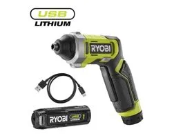 Ryobi 4V USB Lithium csavarbehajtó, 1x 2,0Ah akkumulátor, töltő - RSD4-120T