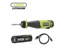 Ryobi 4V USB Lithium forrasztópáka, 1x 2,0Ah akkumulátor, töltő - RSI4-120G