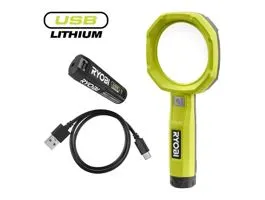 Ryobi 4V USB Lithium nagyítólámpa, 1x 2,0Ah akkumulátor, töltő - RML4-120G